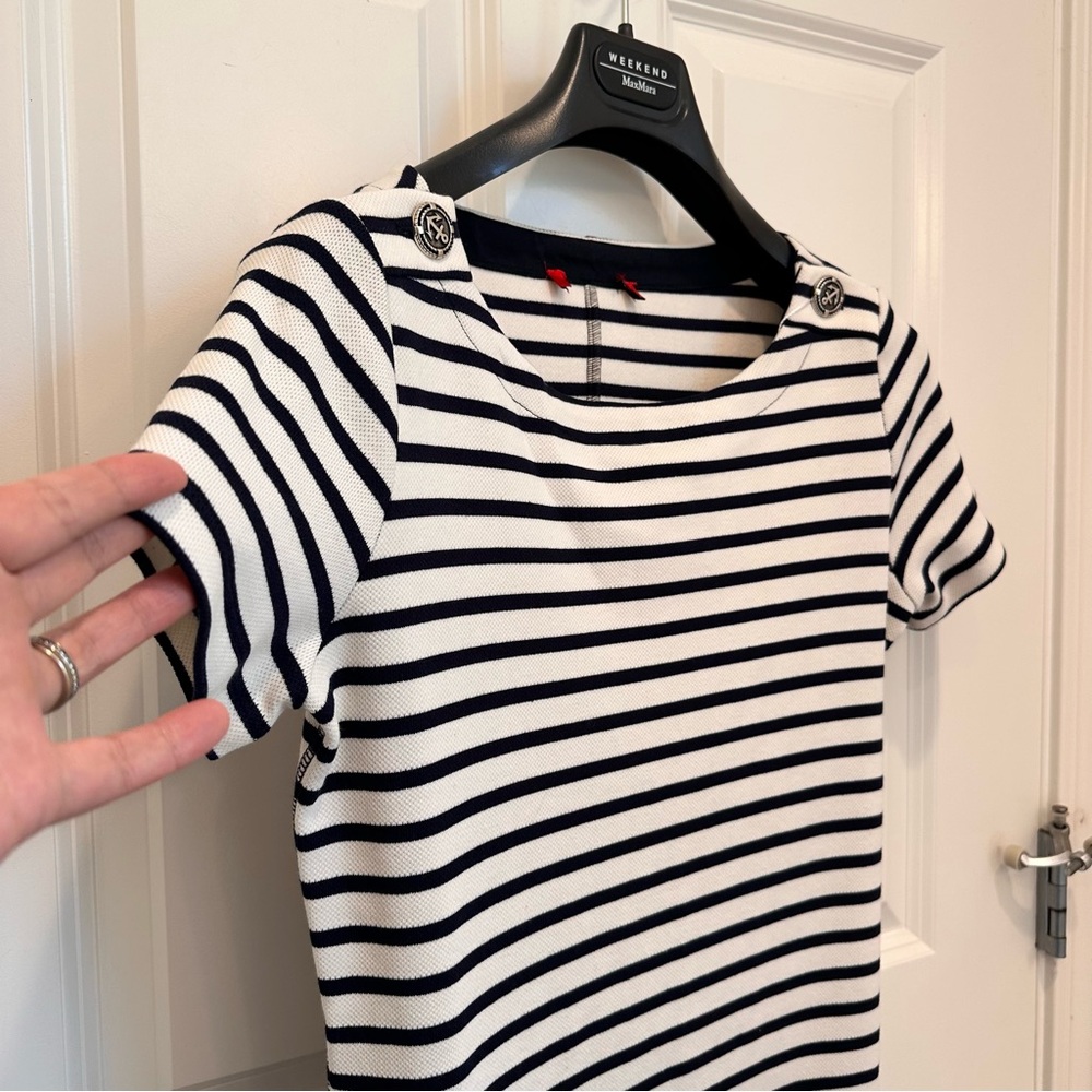 NWOT Max&Co. Label-cut Cotton Dress with Stripes Size: Small US4 Spring/Summer - Picture 8 of 14